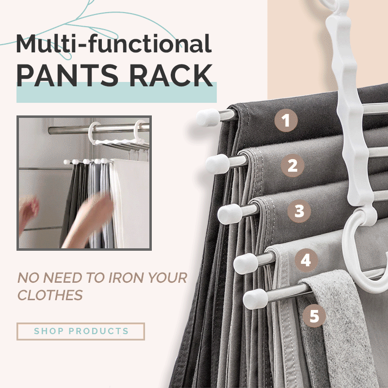 (Christmas Sale-Special Offer Now) Multi-functional Pants Rack 