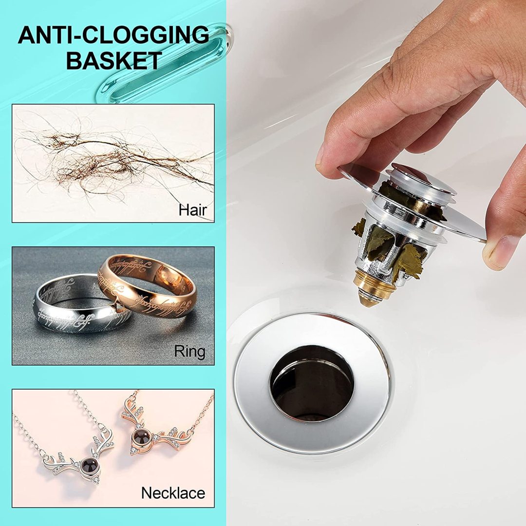 Popup Drain Filter Metal Bounce Core Pushtype