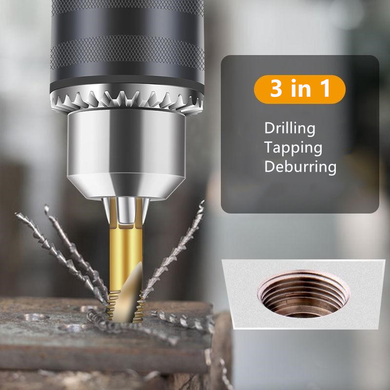 2021 Hot sale To Professional Thread Tap Drill Bit Set (6Pcs)