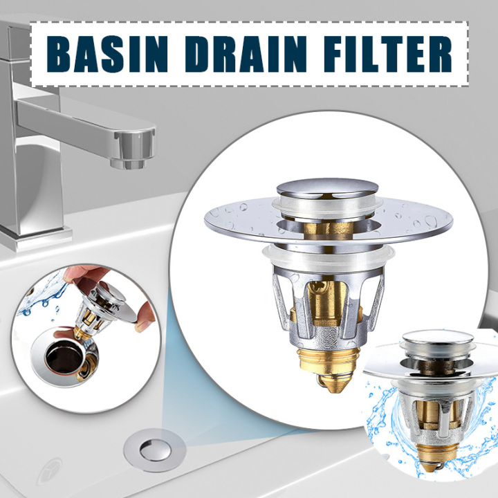 Popup Drain Filter Metal Bounce Core Pushtype