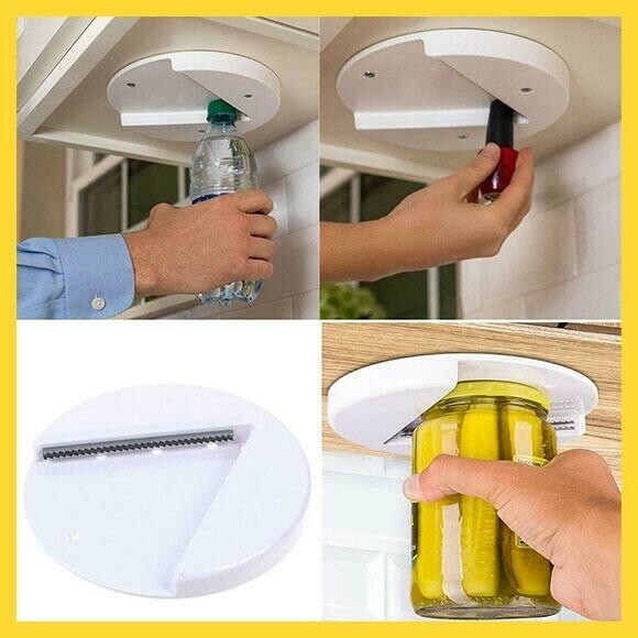 Multi-function Cap Opener Under Cabinet