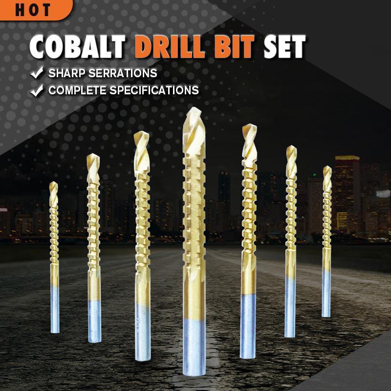 Titanium Nitride Twist Drill Bit Set（6 PCS）