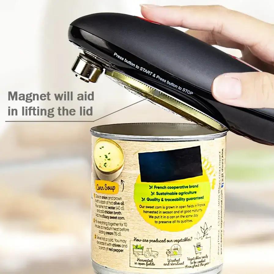 One-touch automatic can opener