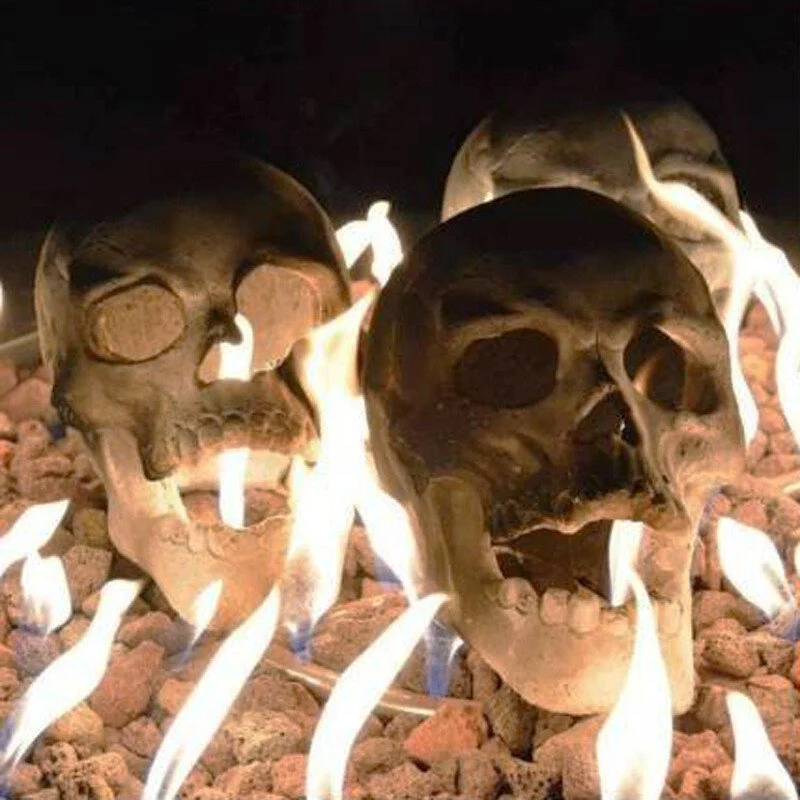 🔥 Last Day Promotion 30% OFF🔥 Ceramic Fireproof Fire Pit Skull 💀