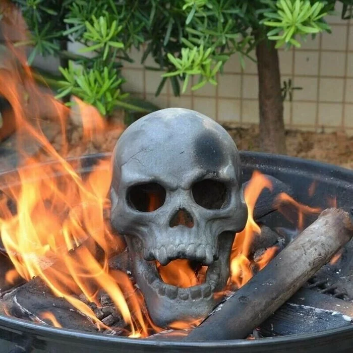 🔥 Last Day Promotion 30% OFF🔥 Ceramic Fireproof Fire Pit Skull 💀