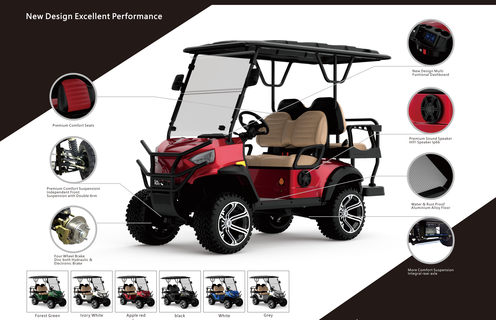 Golf Cart accessory-Borcart Golf Cart
