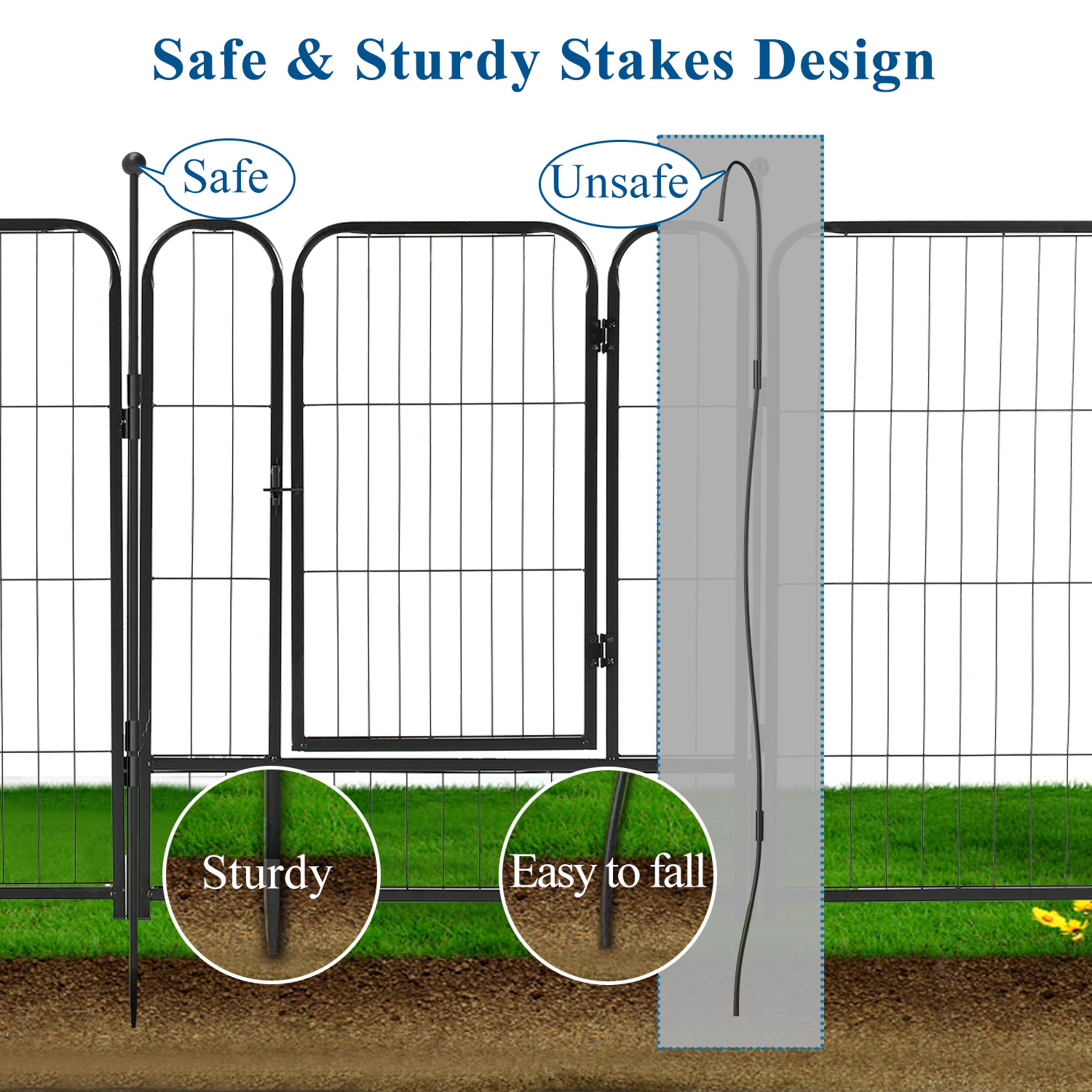 Suchown Metal Pet Dog Playpen, 16 Panels 32" Height Pet Playpen for Dogs with Door, Pet Puppy Playpen Indoor Outdoor for RV, Camping, Yard, Home
