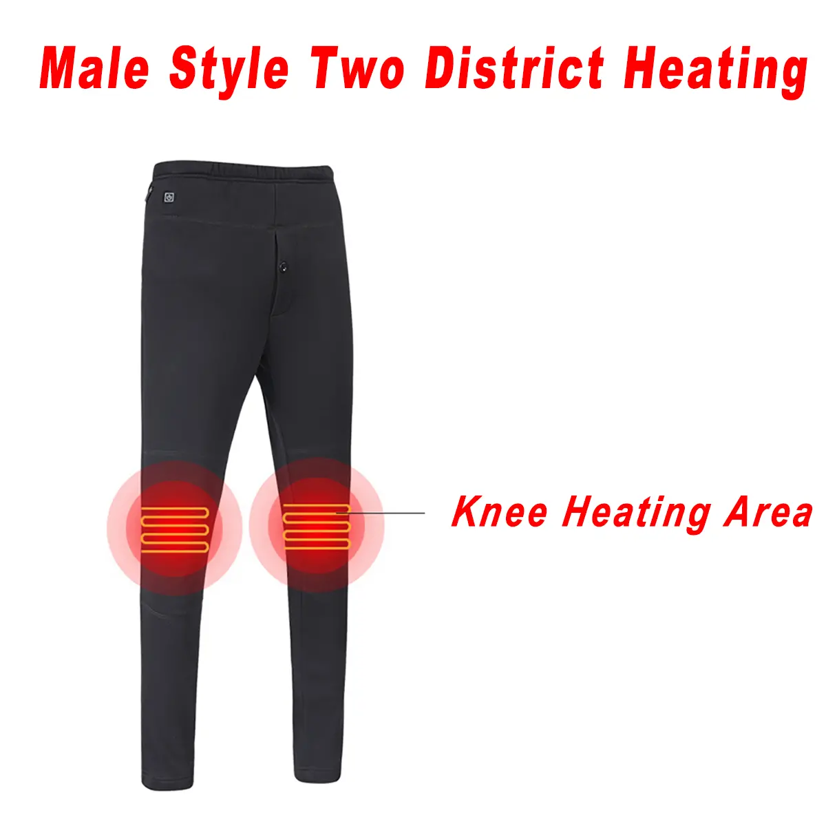 Men Women Outdoor Sports Heating Pants Winter Warm Electric Heated Trousers Elastic Leggings