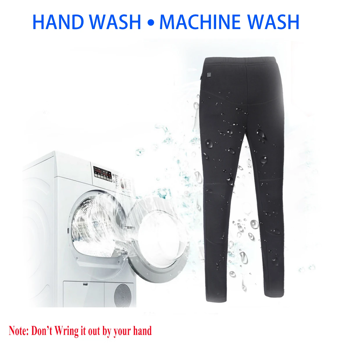 Men Women Outdoor Sports Heating Pants Winter Warm Electric Heated Trousers Elastic Leggings