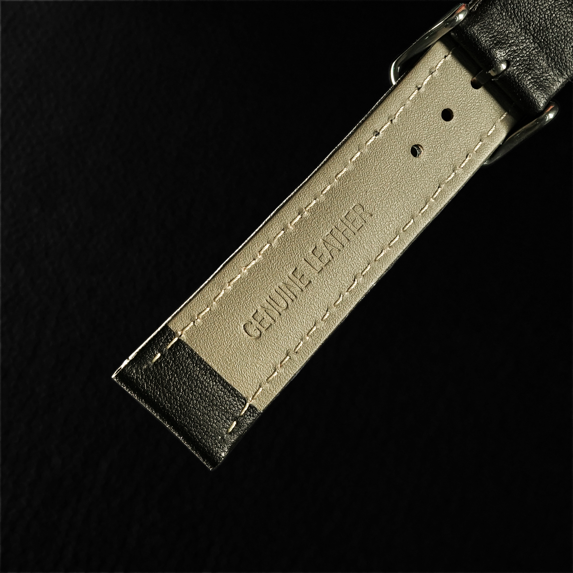 Classic Genuine Leather Watch Band Strap Quick Release Wristband