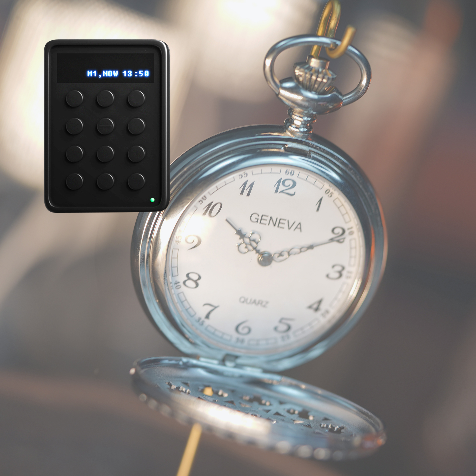 Digital pocket watch fashion with alarm