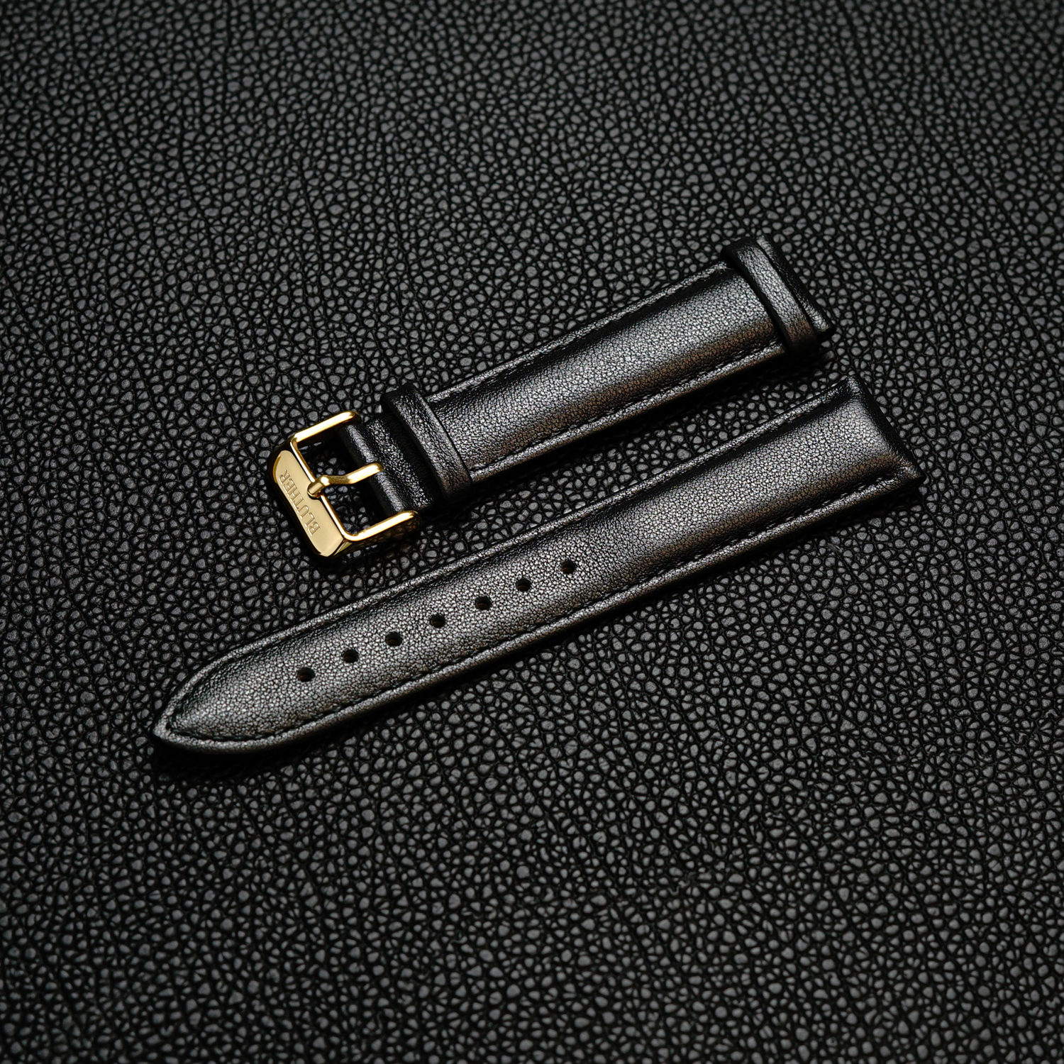 Classic Genuine Leather Watch Band Strap Quick Release Wristband