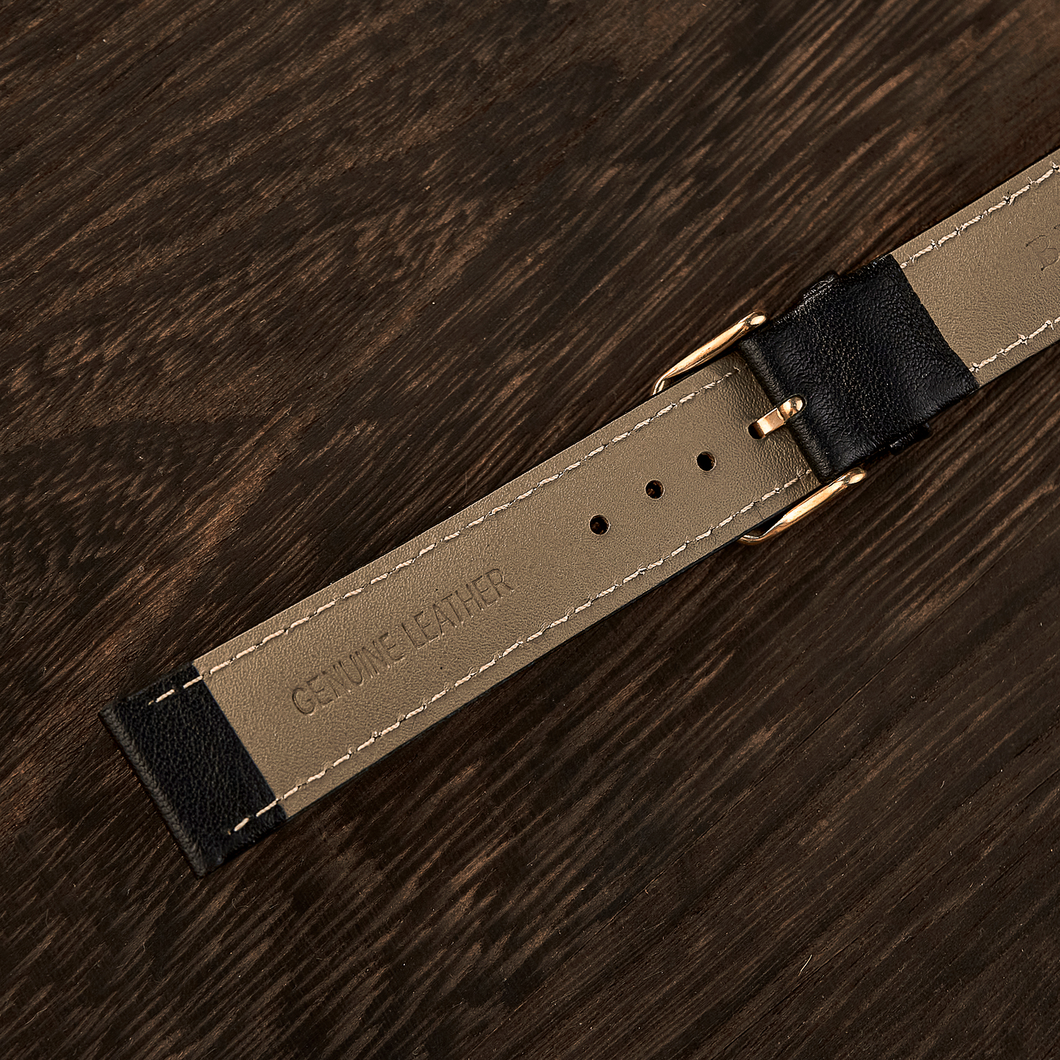 Classic Genuine Leather Watch Band Strap Quick Release Wristband