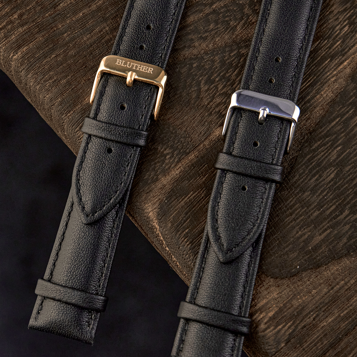 Classic Genuine Leather Watch Band Strap Quick Release Wristband