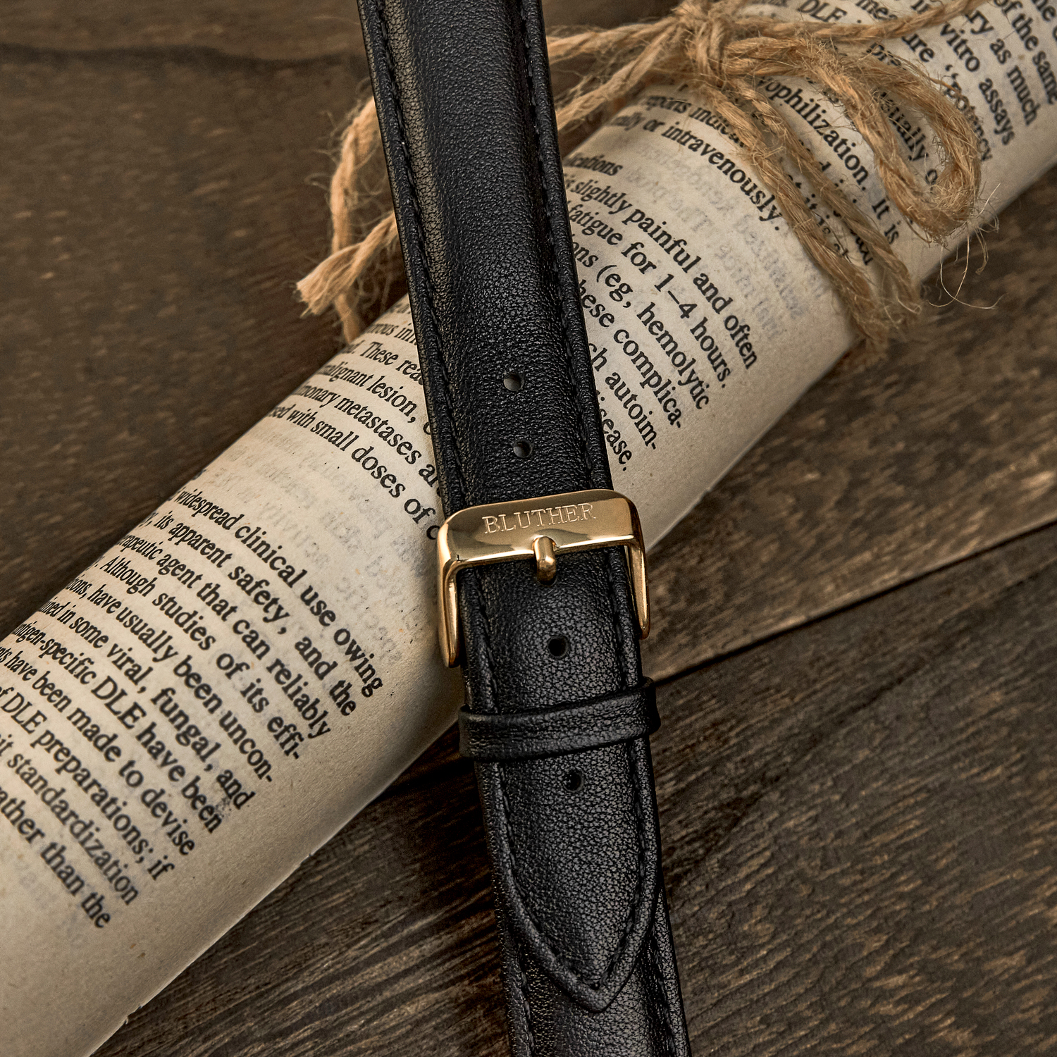 Classic Genuine Leather Watch Band Strap Quick Release Wristband