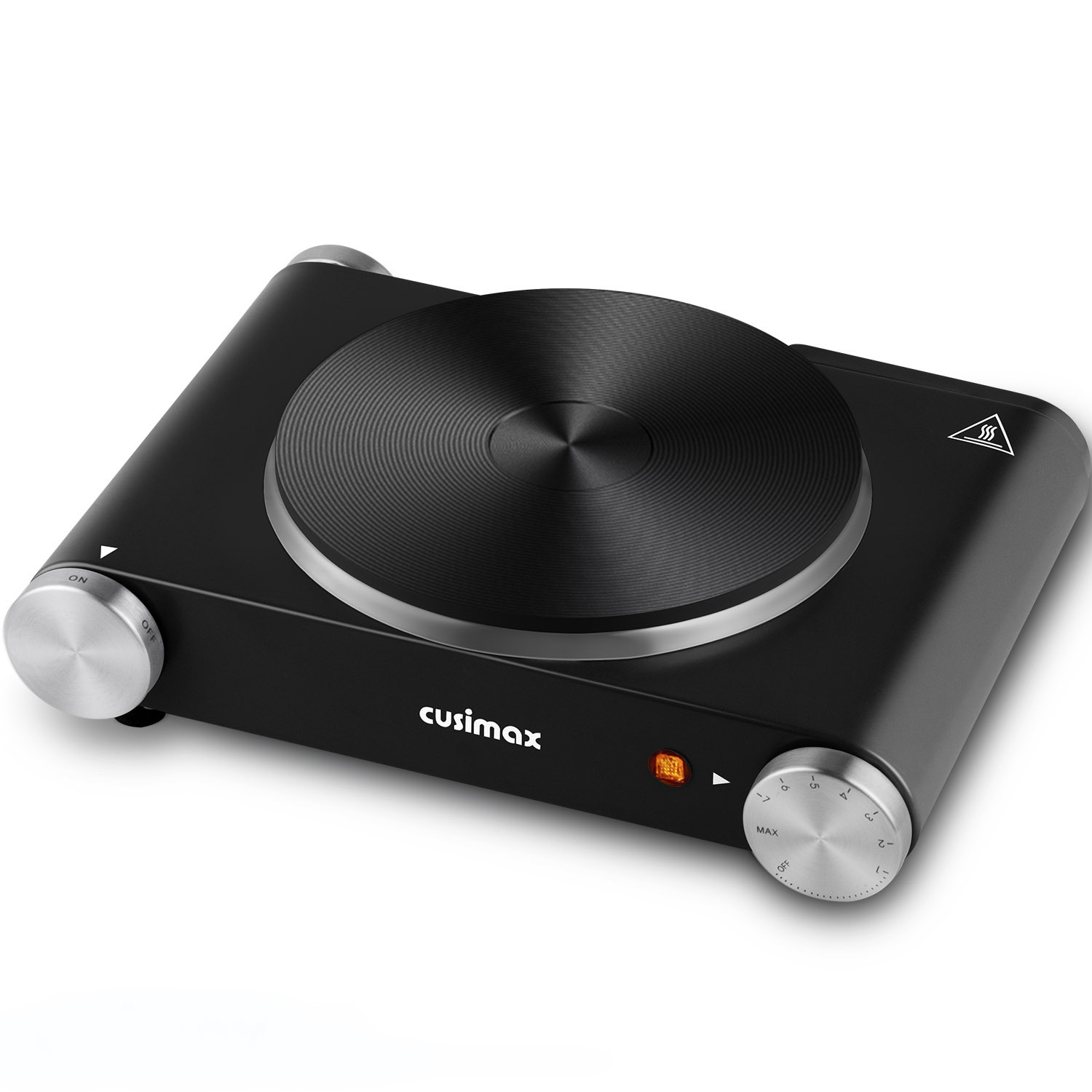 Cusimax Electric Hot Plate For Cooking,1500W Stainless Steel Single Bu