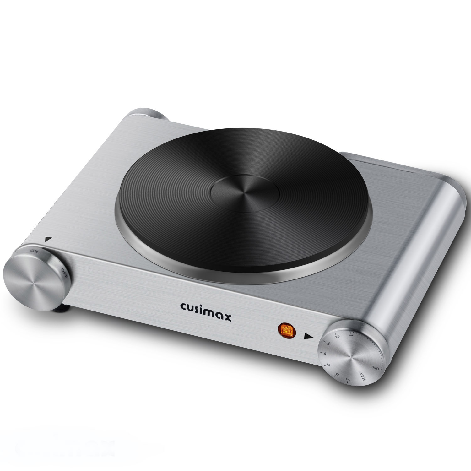 Cusimax Electric Hot Plate For Cooking,1500W Stainless Steel Single Bu