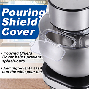 Cusimax Silver Stainless Stand Mixer With 6.5-Quart-Cusimax Cusimax Silver Stainless Stand Mixer With 6.5-Quart-Cusimax
