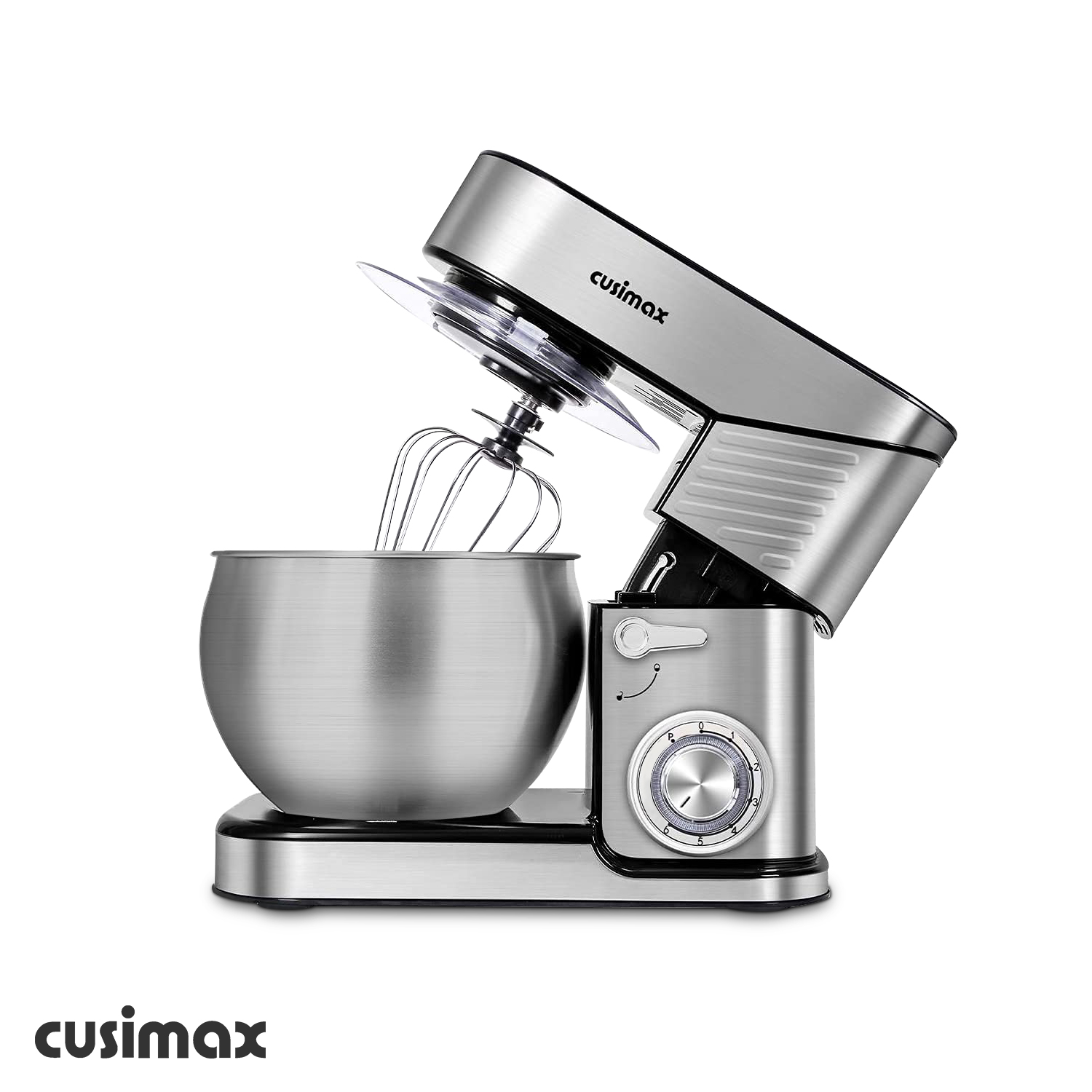 Stand Mixer, CUSIMAX Dough Mixer Tilt-Head Electric Mixer with 5-Quart  Stainless Steel Bowl, Dough Hook, Mixing Beater and Whisk, Splash Guard