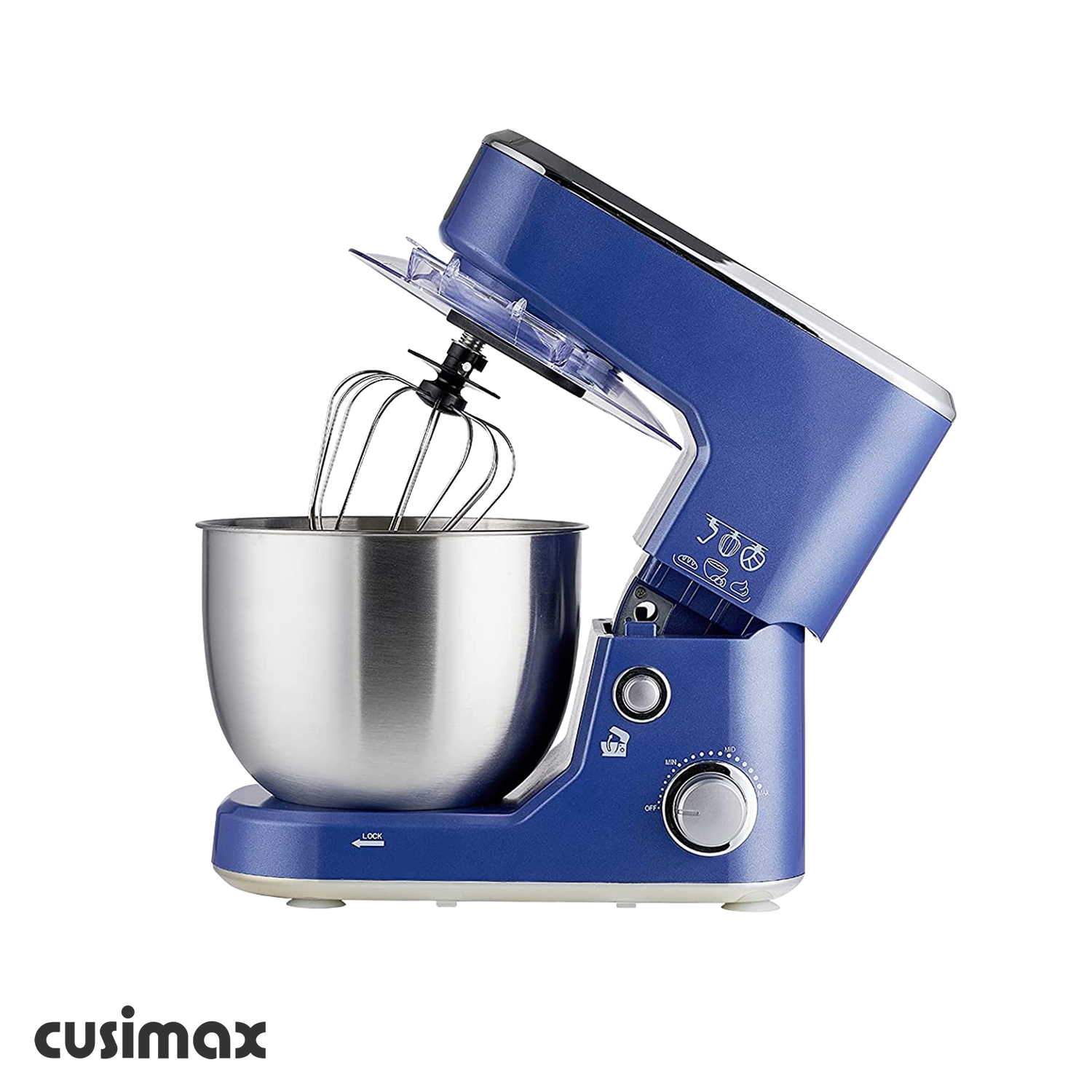 Cusimax Sapphire Blue Stand Mixer With 5-Quart Stainless Steel Bowl-Cusimax