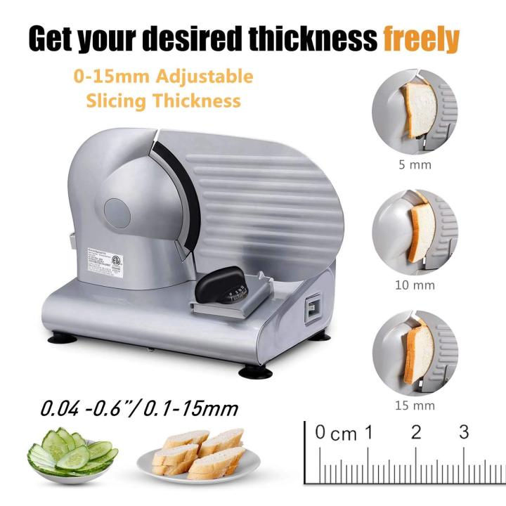 Cusimax 7.5 Inch Sliver Electric Food SlicerCusimax