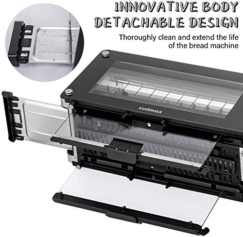 Imetec TostaMaxi Toaster, 2 Extra Large Slots and Opening Tongs for Extra  Thick Toast, 10 Browning Levels, Automatic Shut-Off Timer, Crumb Drawer