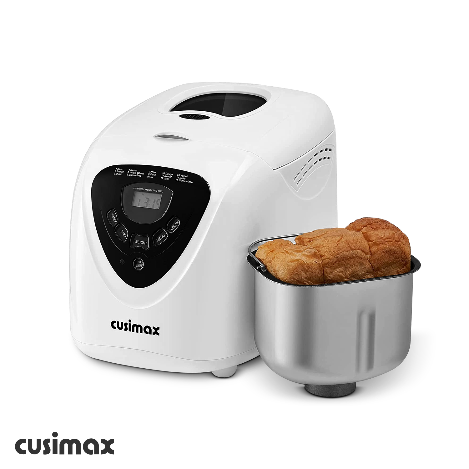 Cusimax 2LB Capacity 15 In 1 Automatic Bread Maker-Cusimax