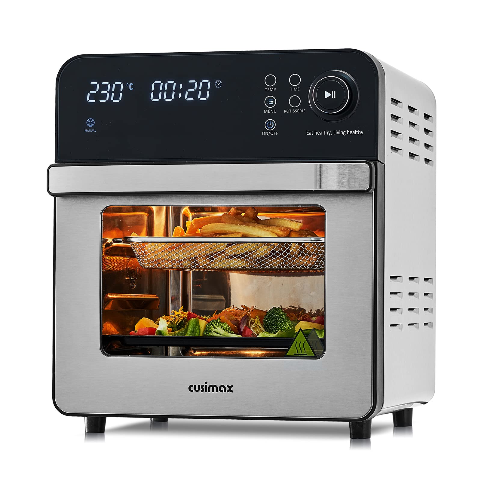 Cusimax 1600W 8-in-1 Hot Air Fryer Oven(14.5L)
