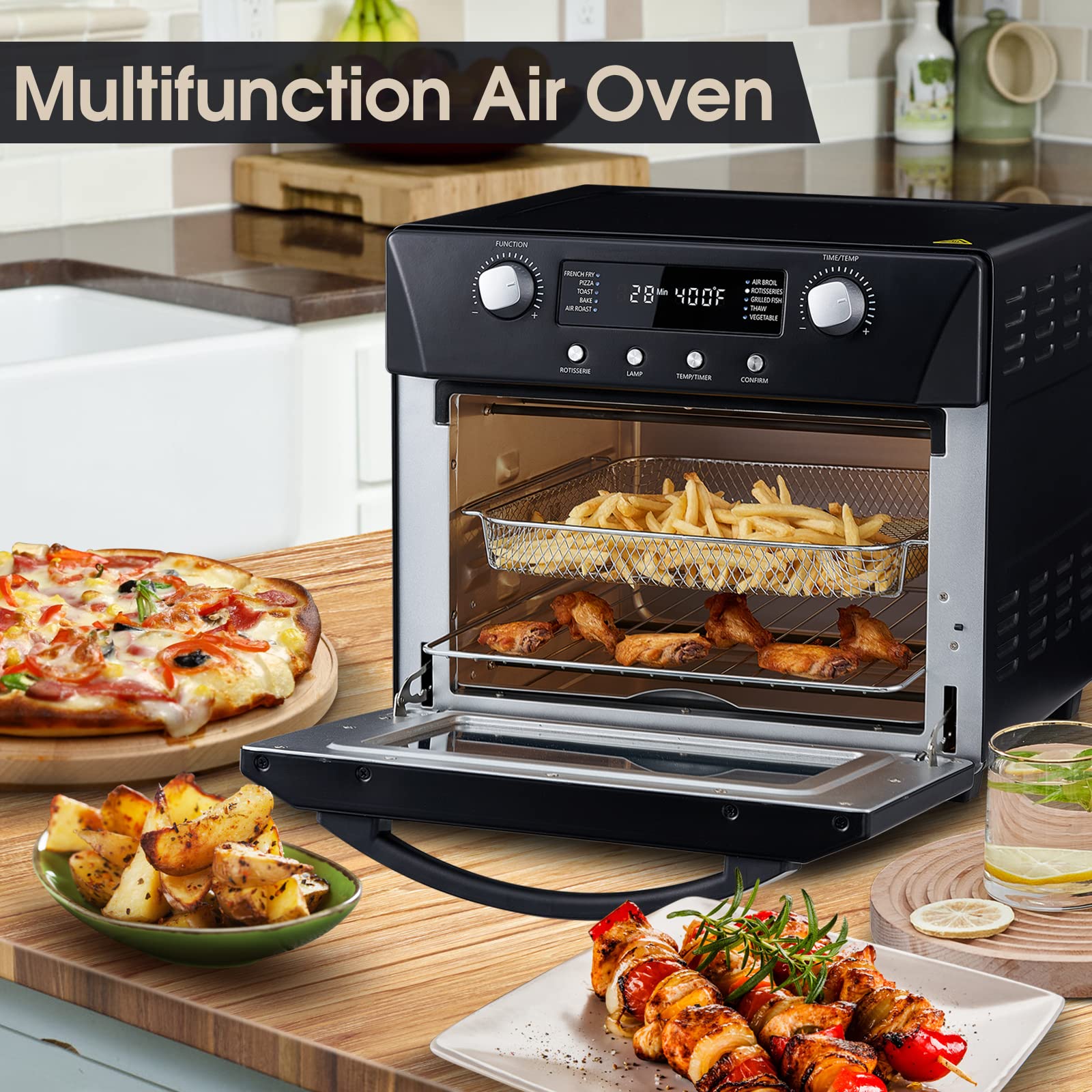 CUSIMAX Toaster Oven, 15.5 Quart Air Fryer Combo • Price »