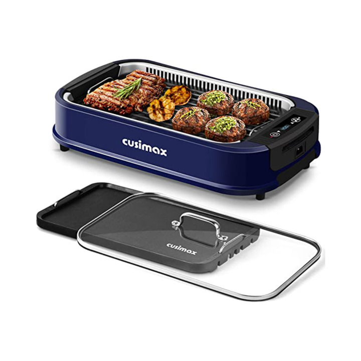 Cusimax Smokeless Electric Grill with Turbo Smoke Extractor, Portable