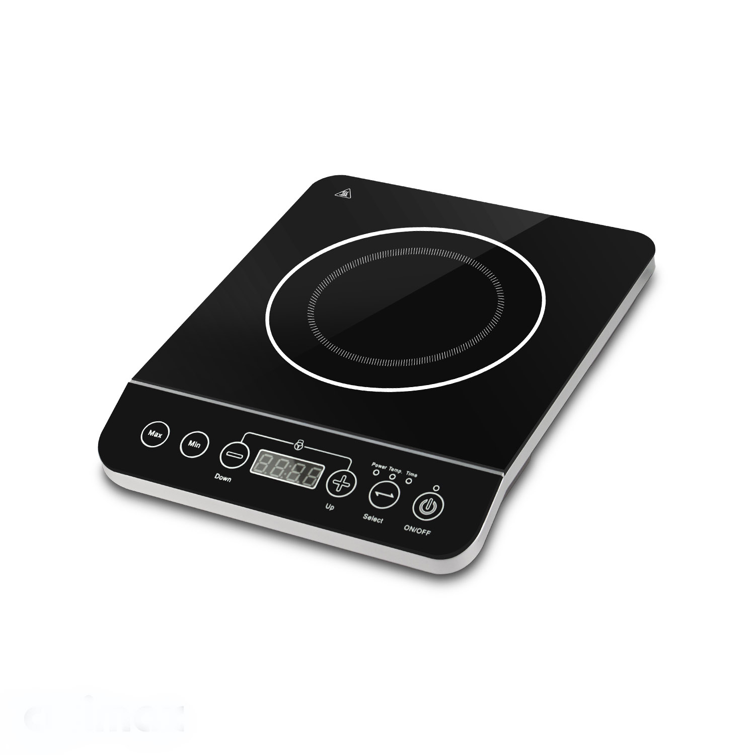 Cusimax Induction Cooktop,1800W Stainless Steel Portable Induction Burner with Timer,Sensor Touch Countertop Burner,Kid Safety Lock,10 Temperature and 9 Power Setting