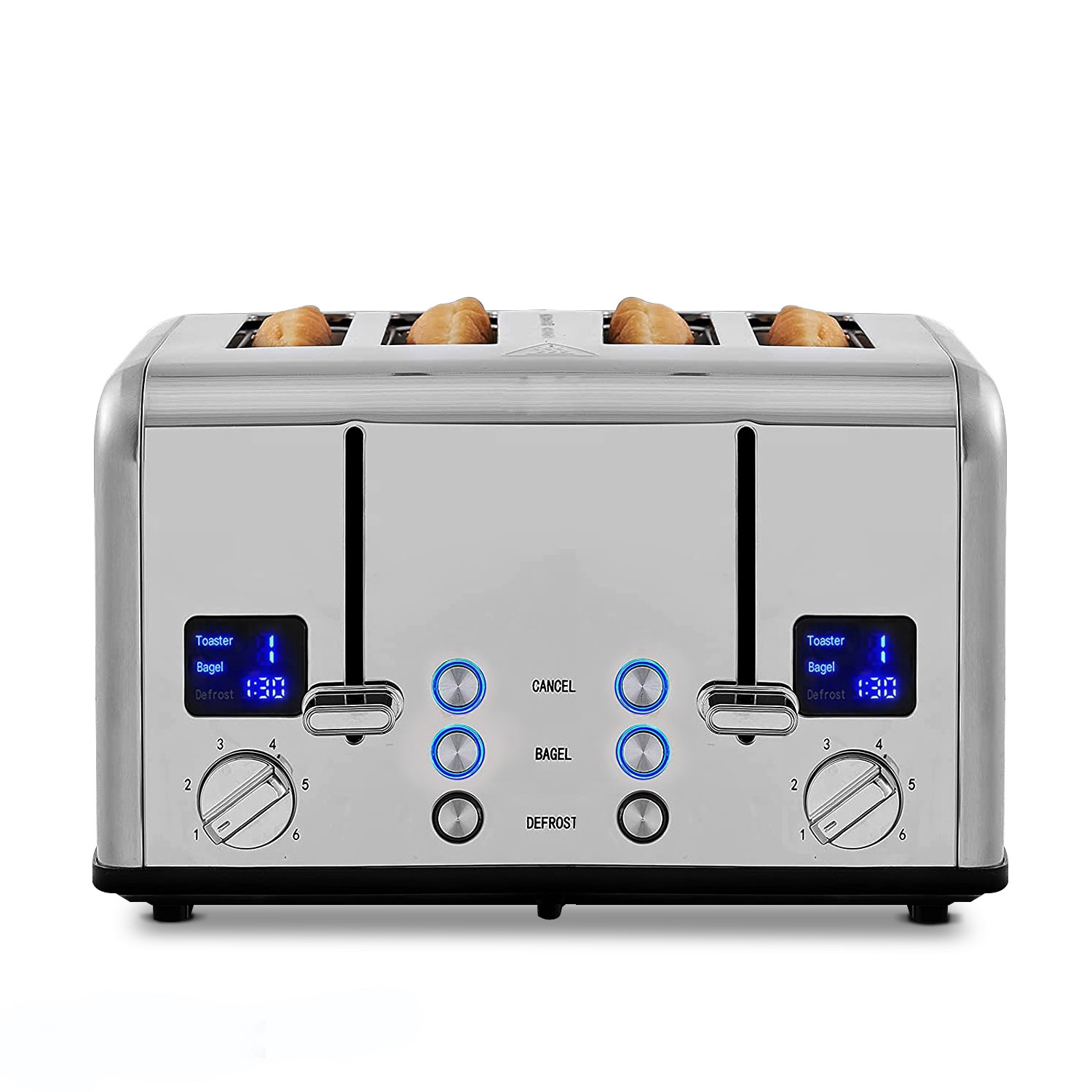 Galaxy MDT4 Standard-Duty 4-Slice Commercial Toaster - 1 1/2 Slots, 120V