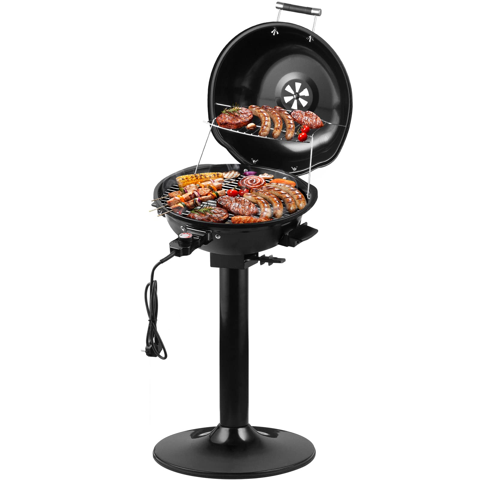 Cusimax 1600W Electric Stand Grill for Indoor and Outdoor Use