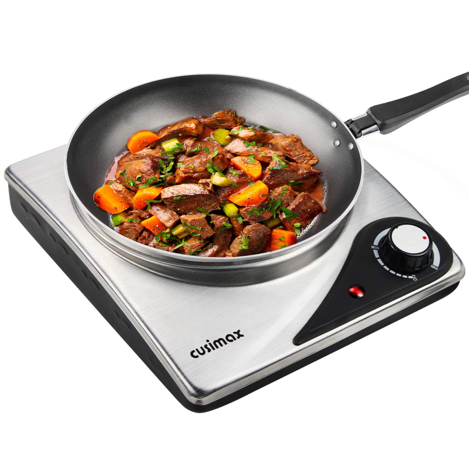 Cusimax 1500W Electric Cooking Portable Single Hot Plate