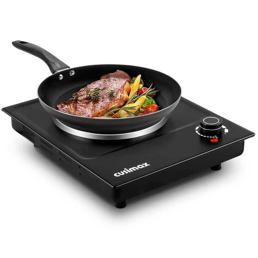 Cusimax 1500W Portable Electric Single Burner StoveCusimax