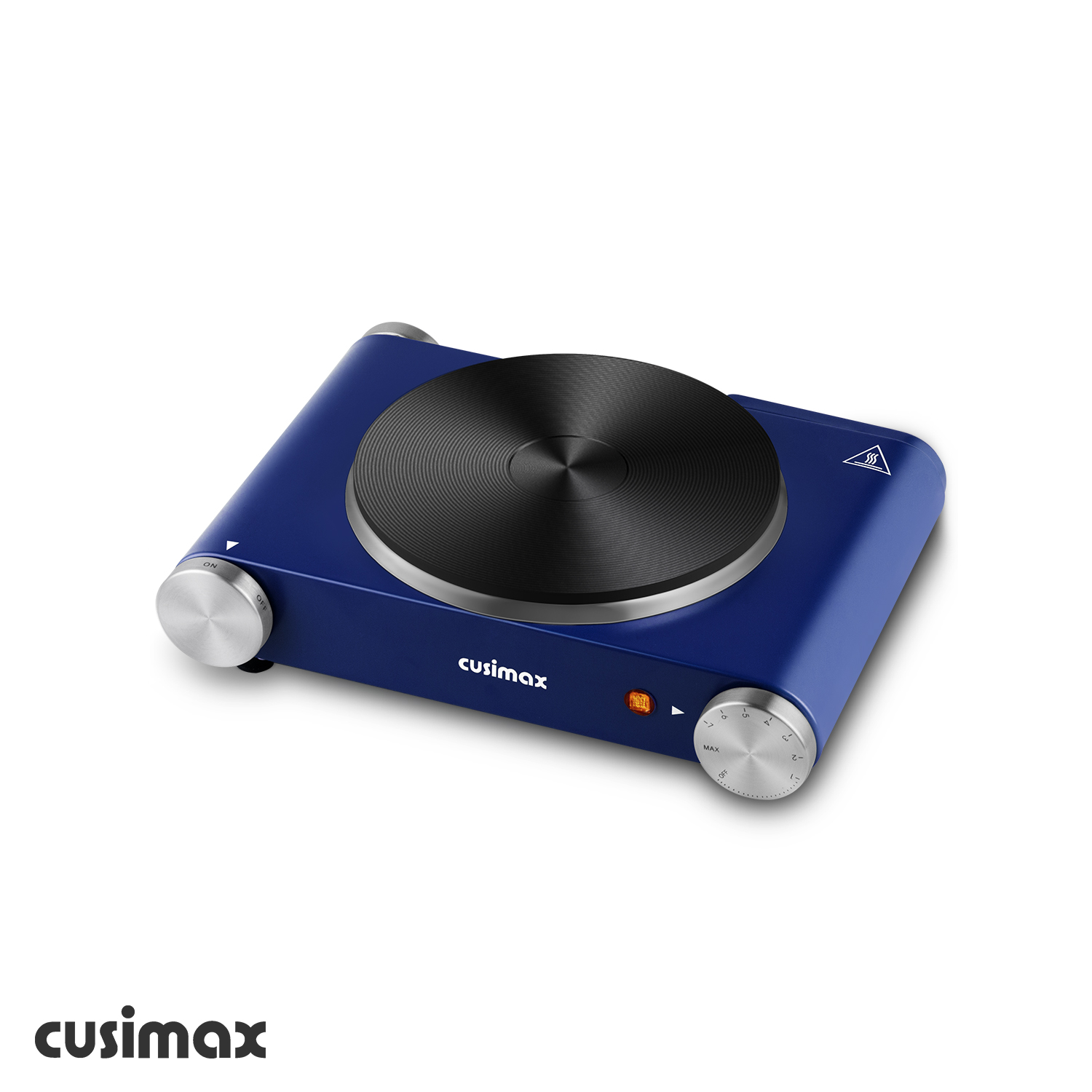 Cusimax 1500W Cast Iron Portable Blue Single Burner-Cusimax