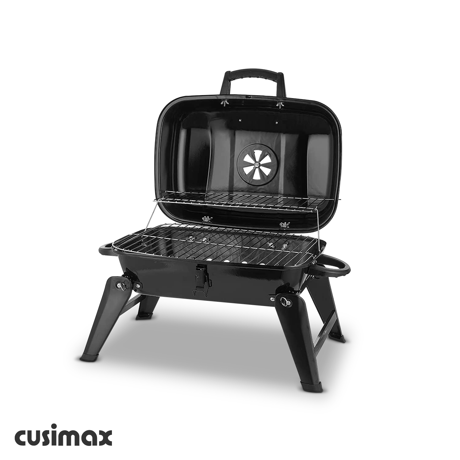 Cusimax 18 Inch Black Folding Tabletop Grill-Cusimax
