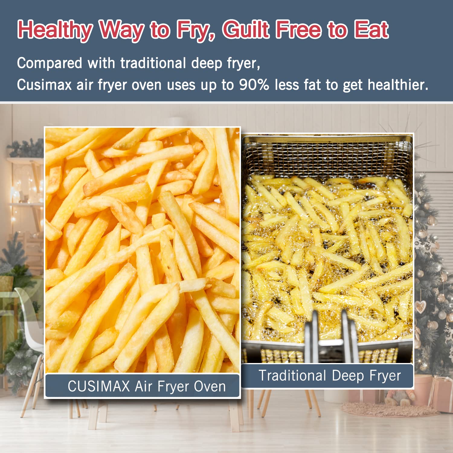 Cusimax 15.5QT 16 In 1 Air Fryer Convection Oven-Cusimax