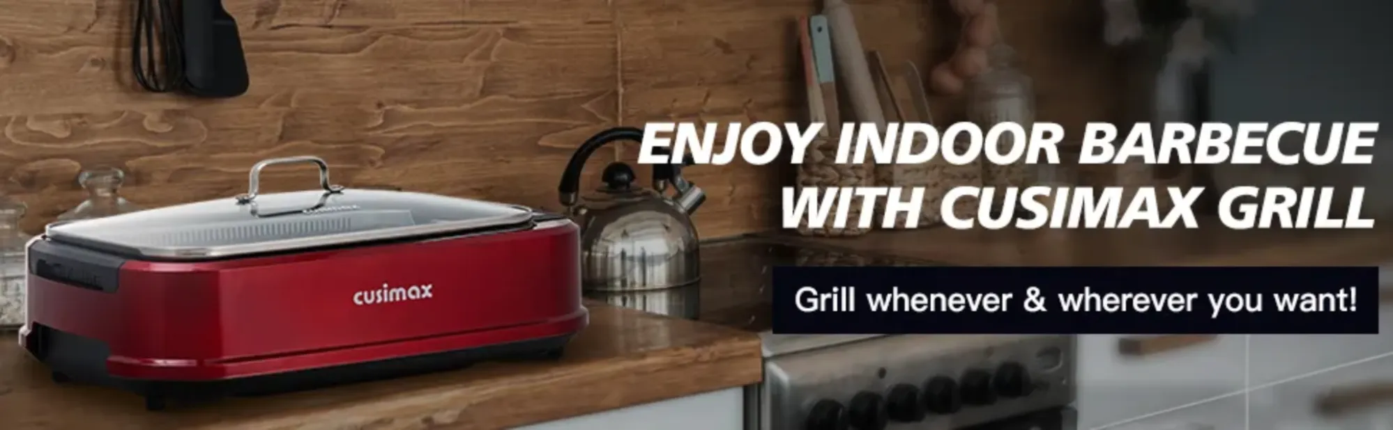 Cuchen America  The Smokeless Indoor grill ( 에이원그릴 ) A-One Grill / Red