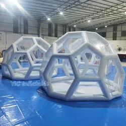 Hot Sale Inflatable Transparent Tent Outdoor Football Clear Dome Tents Airtight Bubble Inflatable House for Camping Event
