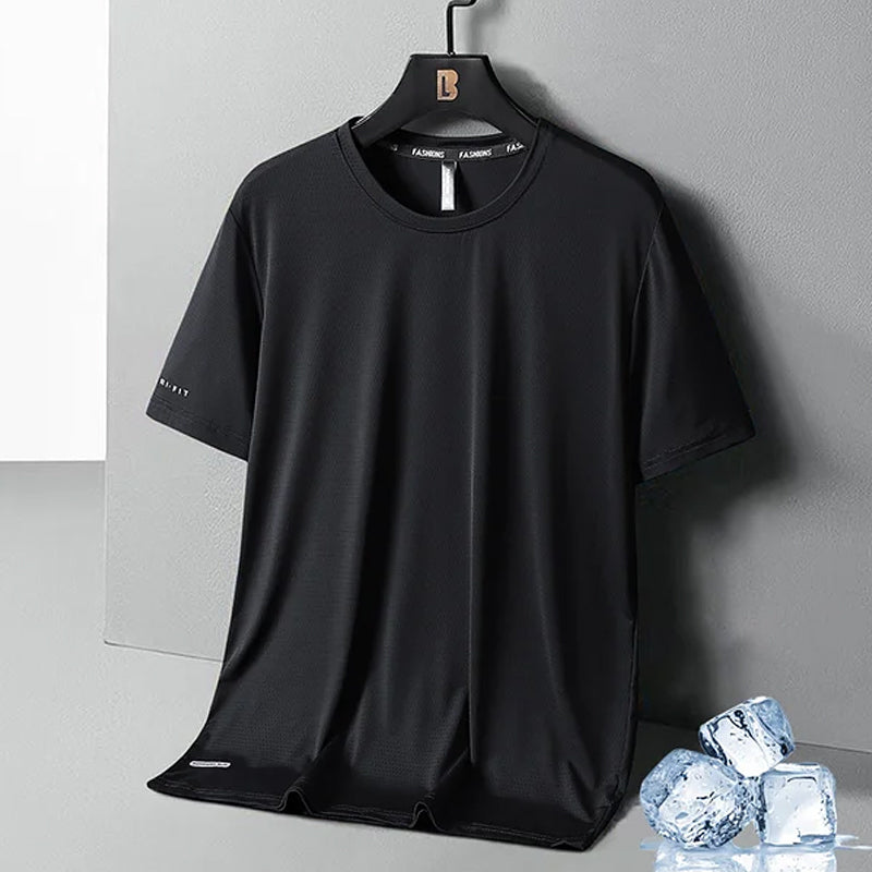 T-shirt de seda de gelo seco rápido