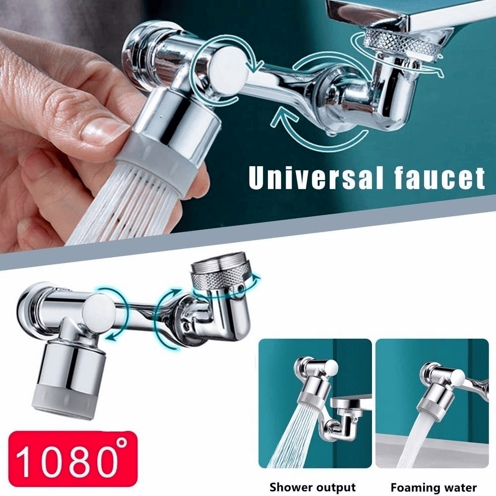 [Buy Now 45% OFF] Universal 1080° Swivel Robotic Arm Swivel Extension Faucet Aerator