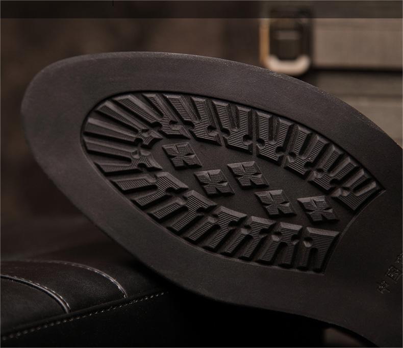 GALAXY Men's wool crocodile print shoes