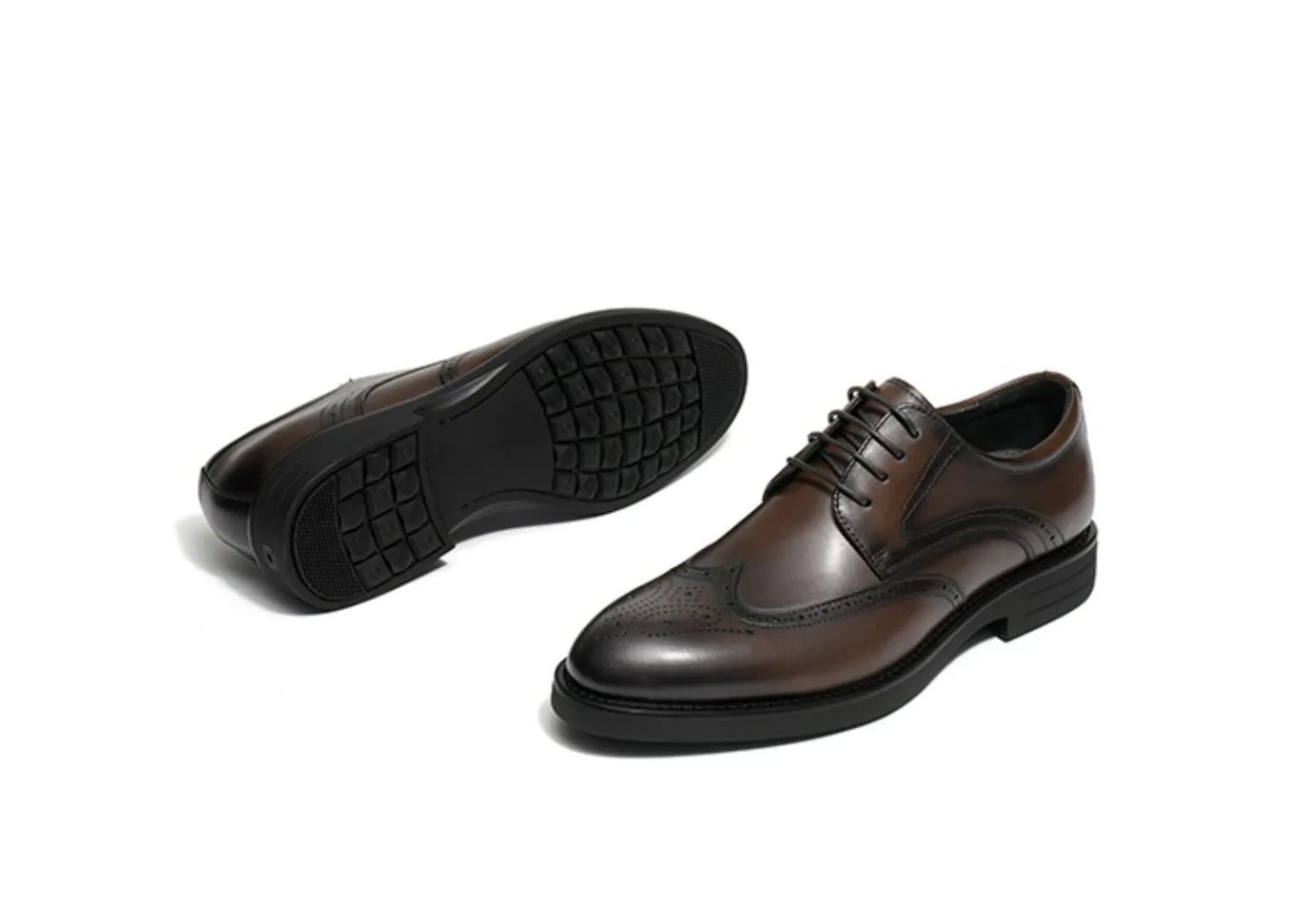 Business dress heightening cowhide Derby shoes