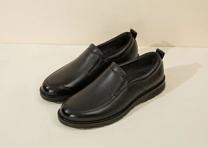Leather Business Casual shoes Breathable comfortable work leather shoes