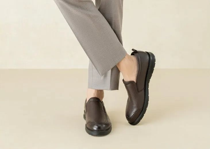 Leather Business Casual shoes Breathable comfortable work leather shoes