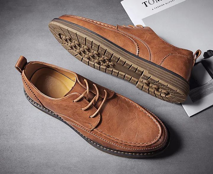 Spring men's shoes British business dress leather shoes