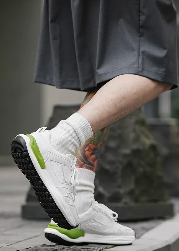 Daddy Shoes Men's platform breathable sneakers