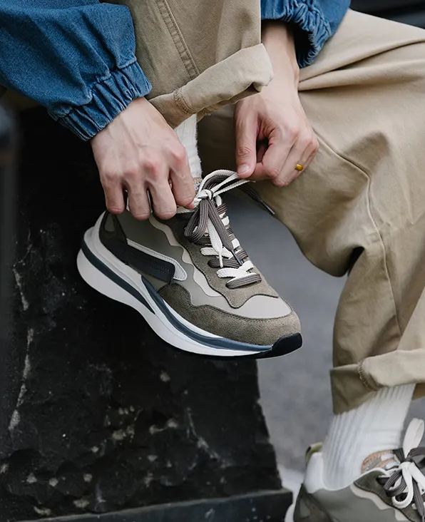 A variety of breathable low-top leather sneakers