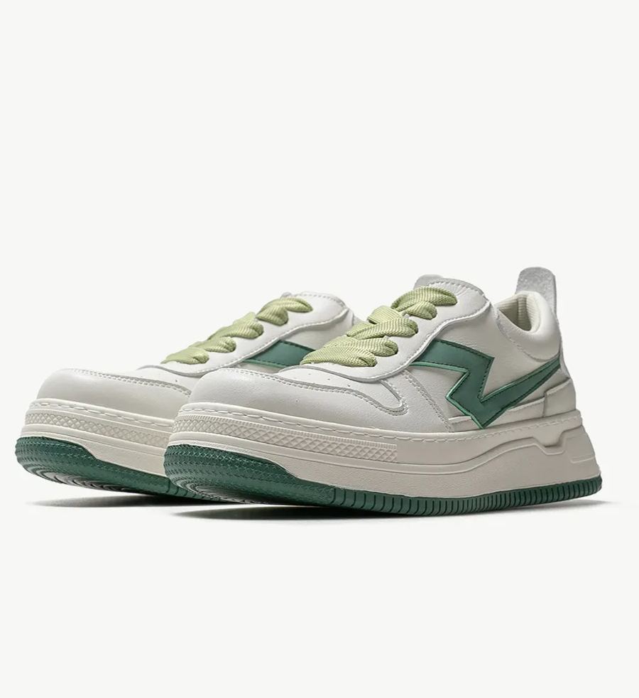 Thick soles board shoes male big head low help Japanese system